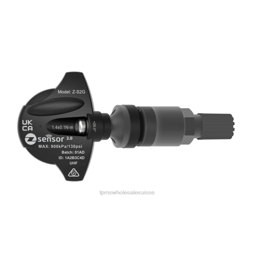 TPMS Sensor J0Z4785 | capteur tpms de remplacement maserati oe - oe p/n 05154876ab, 05154876aa fréquence 433mhz tige de valve en métal - gris foncé