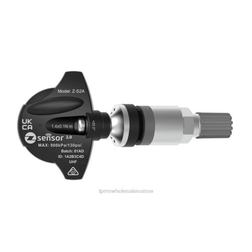 TPMS Suisse J0Z4491 | Capteur TPMS de remplacement d'origine pour moteurs Bentley - oe p/n 7pp907275f fréquence 433 MHz tige de valve en métal - argent